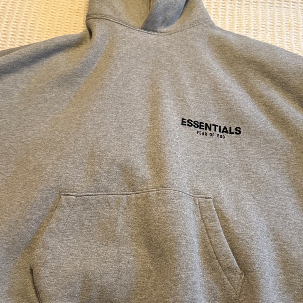 Fear of God Essentials Gray Hoodie